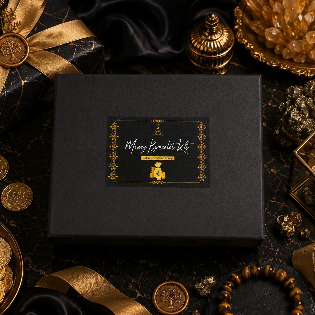 Money magnet Kit | Bracelet, Essential Oil (Roll On) and Spray