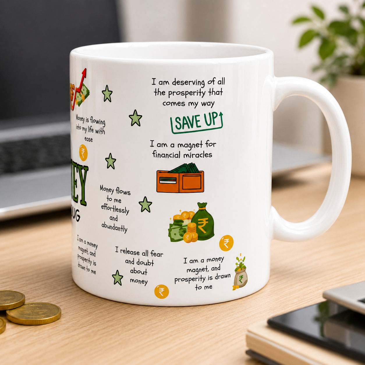 My Money Mug – Positive Affirmation Ceramic Mug