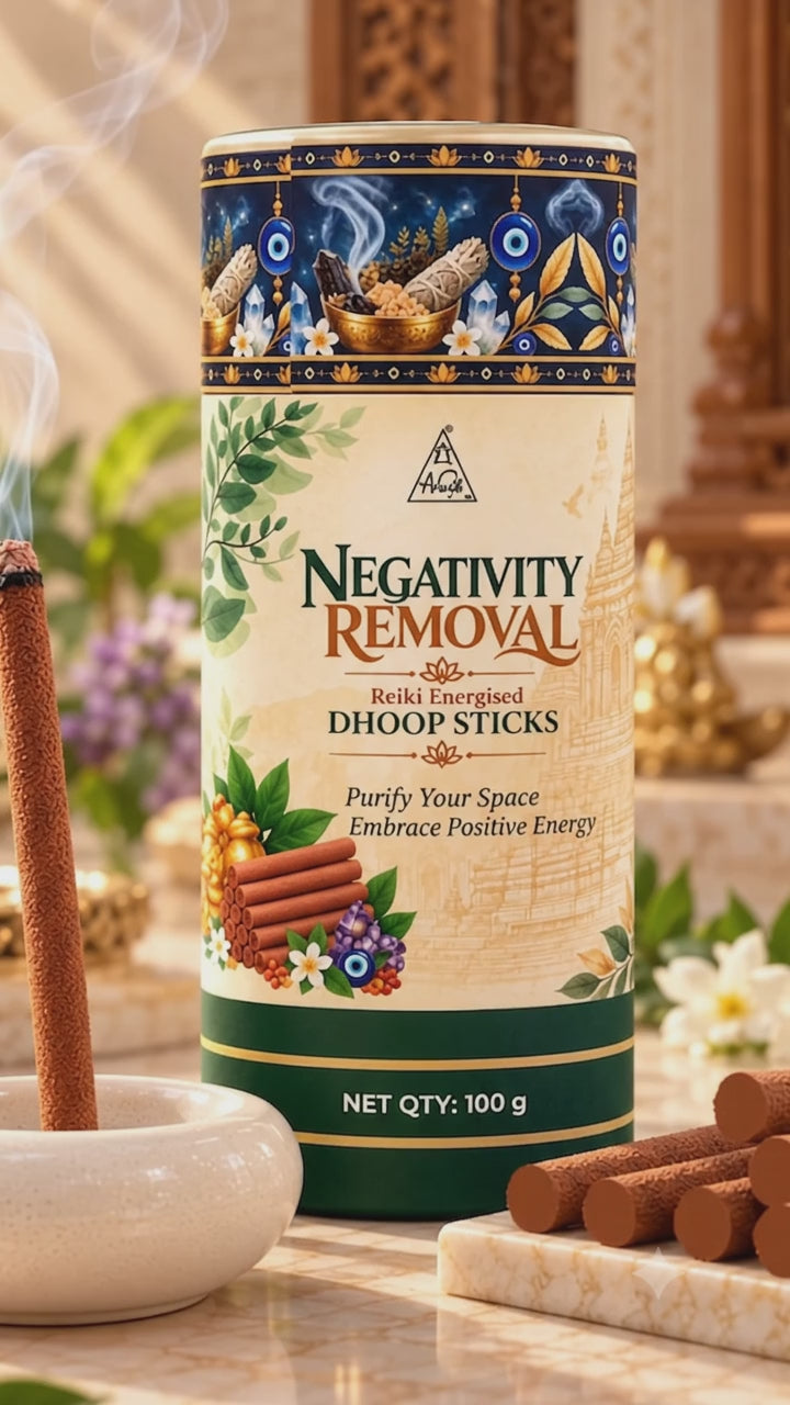 NEGATIVITY REMOVAL Reiki Energised Dhoop Sticks – 100 g