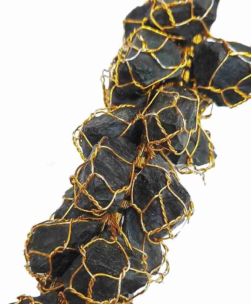 Black Tourmaline Rough Chunks Door Hanging