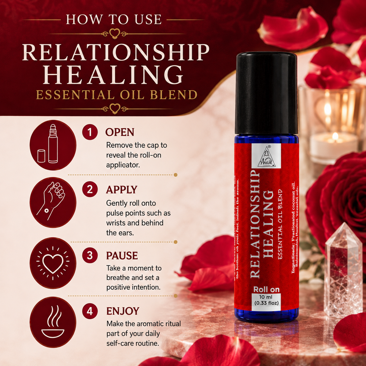 Relationship healing Essential Oil Roll on (10ml)