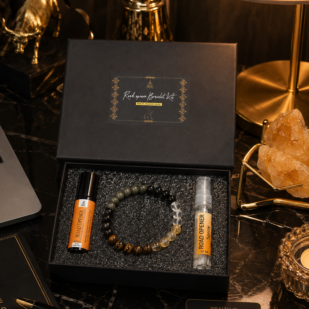 Road Opener Kit | Bracelet, Essential Oil (Roll On) and Spray