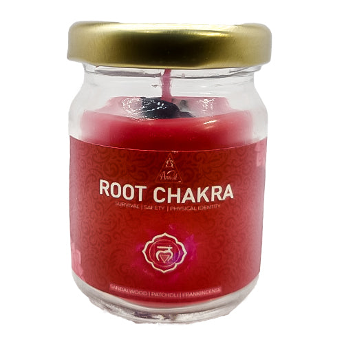 Root chakra aromatherapy candle mini
