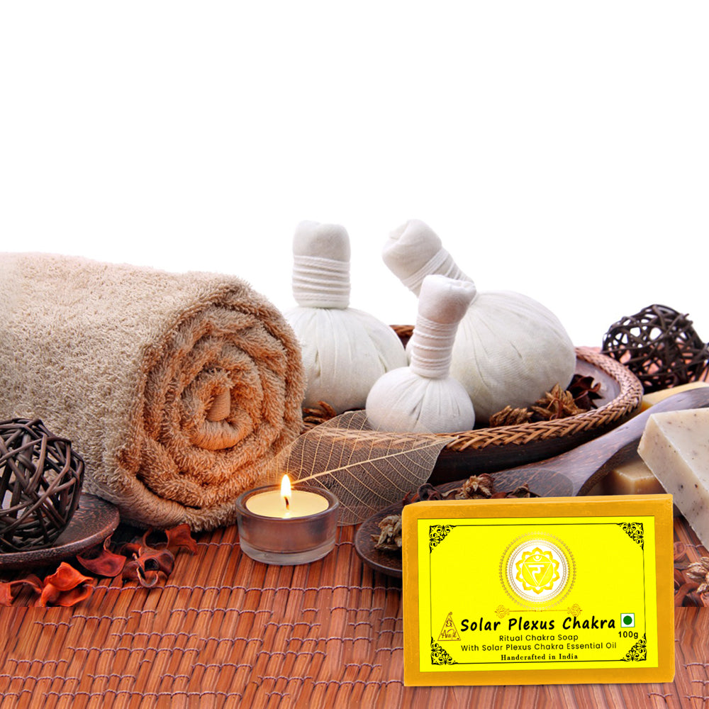 Solar plexus Chakra bath Soap 100g (Pack of 3)