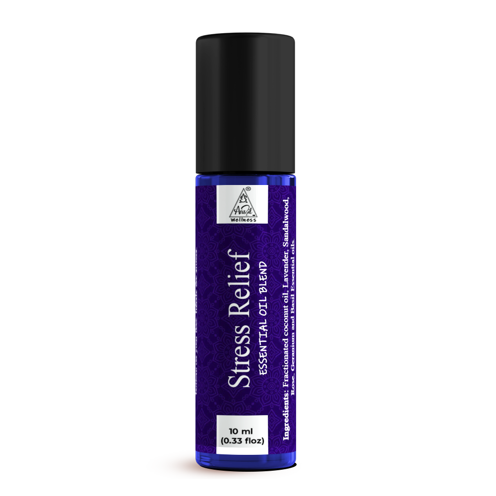 Anshi Stress Relief Essential Roll on Oil For Women (Pack of 1) 10ml[GET FREE SURPRISE GIFT WITH EVERY ORDER]