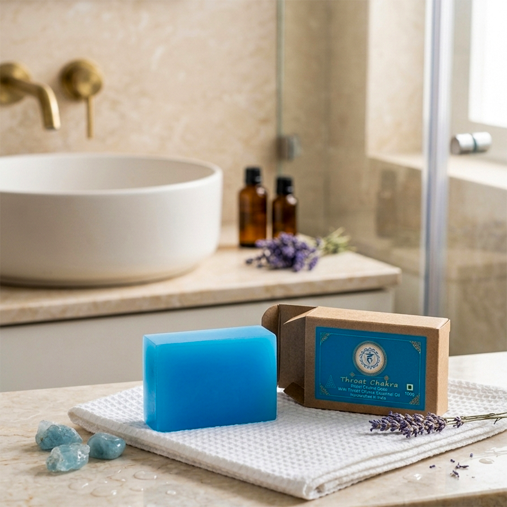 Throat Chakra bath Soap 100g (Pack of 1)