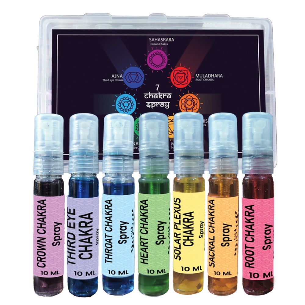 7 Chakra Spray Kit - Energize And Balance Your Life - (10ml Each).